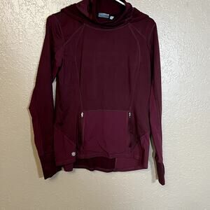 Athleta hoodie maroon medium